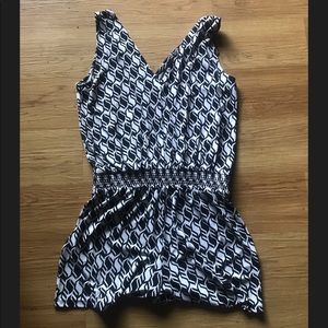 Michael Kors Black and White Romper